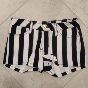 Size S striped shorts